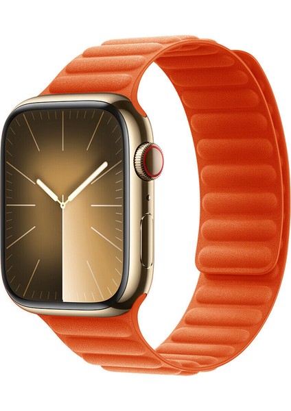 Apple Watch 5 6 7 8 9 Ultra 42 44 45 49MM Uyumlu Manyetik Baklalı Kordon