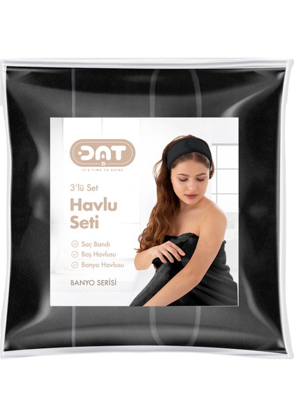 3lü Havlu Seti Banyo Boy Havlusu Saç Havlusu Saç Bonesi Yumuşak Super Soft Doku Ekonomik Çeyiz Paket