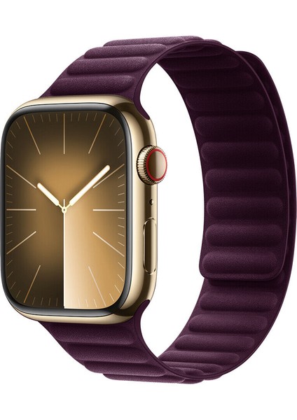 Apple Watch 5 6 7 8 9 38MM 40MM 41MM Uyumlu Manyetik Baklalı Kordon