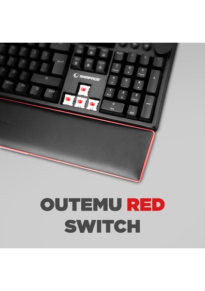 Kb-r97 X-tracer Mekanik Rgb Aydınlatmalı - Red Switch Gaming Oyuncu Klavyesi