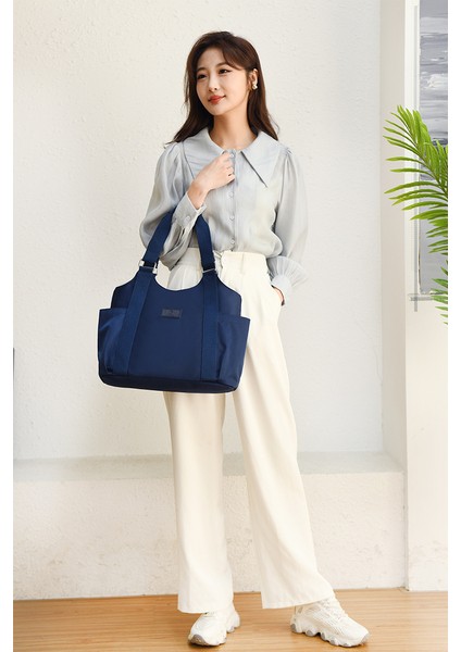 Kanvas Çanta Kadın Rahat Naylon Omuz Çantası Yeni Büyük Kapasiteli Çok Yönlü Öğrenci Banliyö Çantası (Yurt Dışından) fırsatları