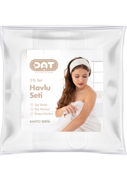 3lü Havlu Seti Banyo Boy Havlusu Saç Havlusu Saç Bonesi Yumuşak Super Soft Doku Ekonomik Çeyiz Paket