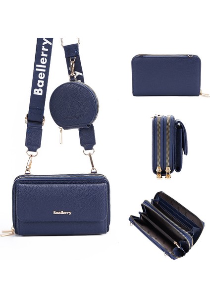 Stil Kadın Çakıllı Crossbody Çanta Mektup Omuz Askısı Fermuarlı Tek Omuz Kayınvalide Çantası (Yurt Dışından)