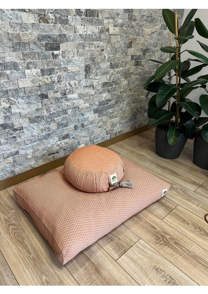 Lotus Meditasyon Minder Seti, Orange Zafu Zabuton Yoga Minderi, Ortası Düz fiyatları