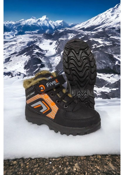 Çocuk Içi Kürklü Soğuğa Dayanıklı Kışlık Bot