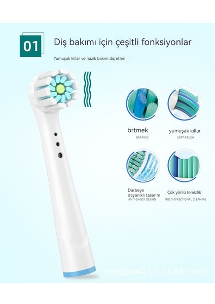 Kızlık ve Erkeklik Oralb Elektrikli Diş Fırçaları Için Üniversal Model (Yurt Dışından)