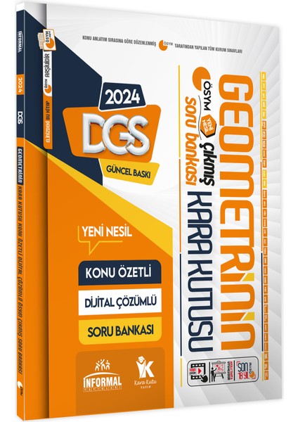 DGS'nin Kara Kutusu Altın Paket Set Konu Özetli Çözümlü ÖSYM Arşiv Çıkmış Soru Bankası