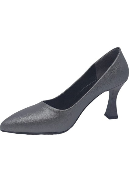 801 Kadın Platin Pırıltılı Stiletto Ayakkabı modelleri