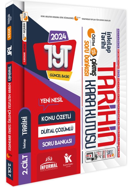 YKS-TYT Tarihin Kara Kutusu 1.ve 2. Cilt D.çözümlü Konu Ö. ÖSYM Çıkmış Soru Bankası Paket Seti