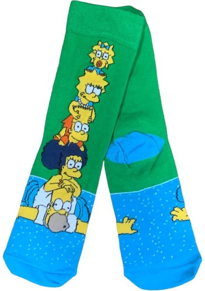 Simpsonlar Karakter Desenli Soket Çorap