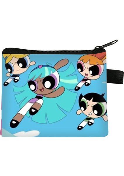Powerpuff Girls Bozuk Para Cüzdanı Çocuk Kart Tutucu Ortaokul Öğrencisi Saklama Çantası (Yurt Dışından)