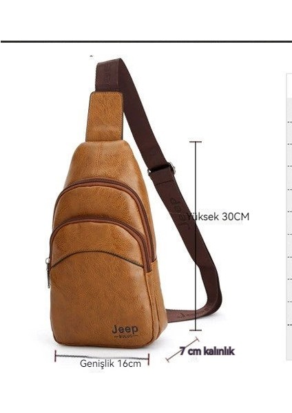 Göğüs Çantası Erkek Erkek Çantası Omuz Çantası Crossbody Göğüs Çantası (Yurt Dışından)