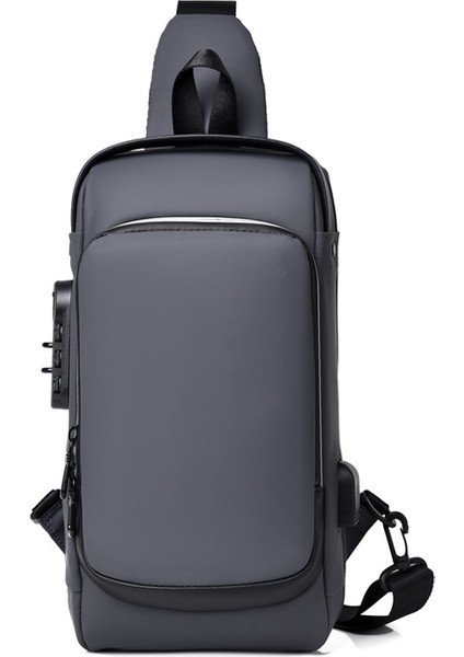 Göğüs Çantası Erkek Çok Fonksiyonlu Crossbody Çanta Göğüs Omuz Çantası (Yurt Dışından)