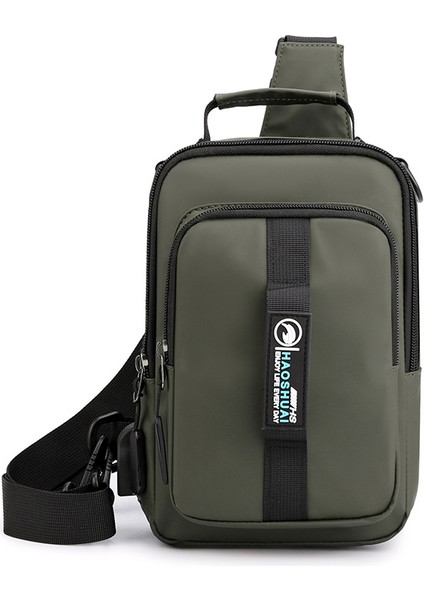 Göğüs Çantası Erkek Erkek Omuz Crossbody Çanta Bisiklete Binme Erkek Çantası (Yurt Dışından)