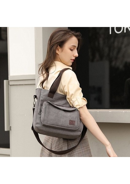 Otspot Kanvas Tote Omuz Alışveriş Çantaları Kadınlar Için Omuz Retro Kanvas Kadın Çanta Yeniden Kullanılabilir Alışveriş Çantası Büyük Kadın Çanta (Yurt Dışından) fırsatları