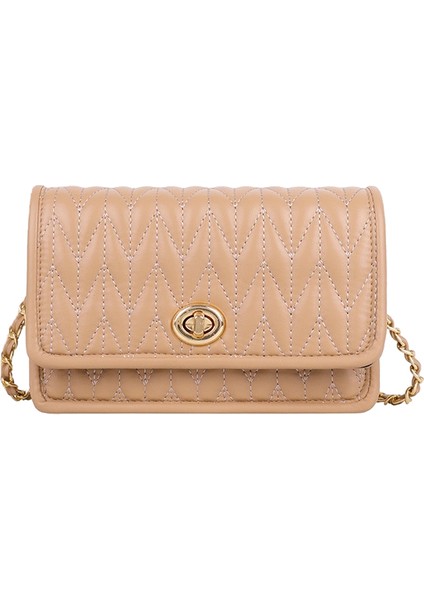 Zincir Küçük Çanta Kadın Küçük Kare Çanta Omuz Crossbody Çanta (Yurt Dışından)