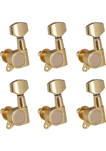 6x Gitar Teli Akort Mandalları Solak Sağlam Makine Kafaları Topuzlar Gitar Tuner (Yurt Dışından) fırsatları