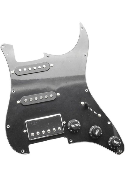 11 Delikli Gitar Yüklü Pickguard Ssh, Önceden Kablolanmış Kazıma Plakası Siyah (Yurt Dışından) modelleri
