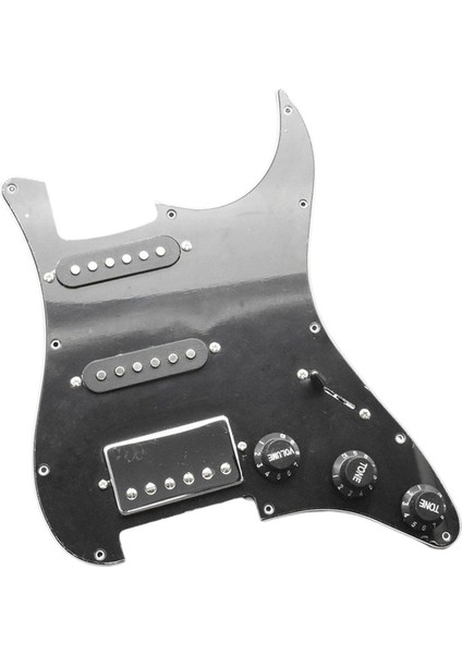 11 Delikli Gitar Yüklü Pickguard Ssh, Önceden Kablolanmış Kazıma Plakası Siyah (Yurt Dışından) fırsatları