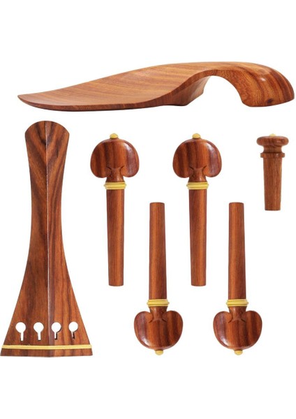 4/4 Keman Keman Parçası Için Çene Desteği Kuyruk Parçası Ayar Mandalları, Yapılmış (Yurt Dışından) modelleri