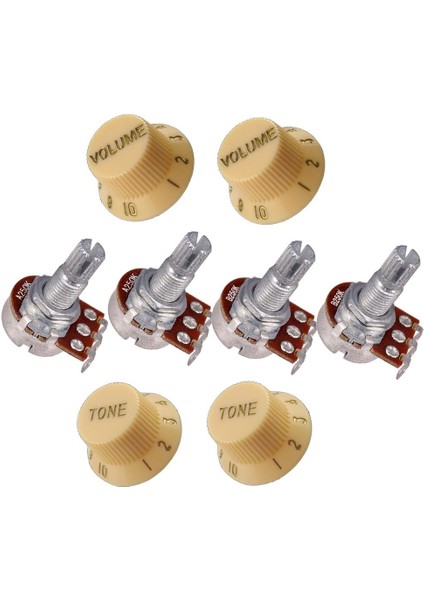 4 Parçalı Birlikte 4 Parçalı A + B 18MM Potansiyometresi (Yurt Dışından)