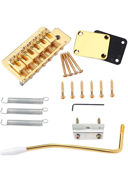 6 Strings Elektro Gitar Tremolo Köprü Dıy Luthier Aracı Altın (Yurt Dışından) modelleri
