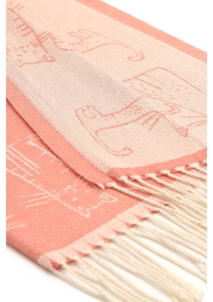 Somon Kedi Desen Kışlık Şal fırsatları