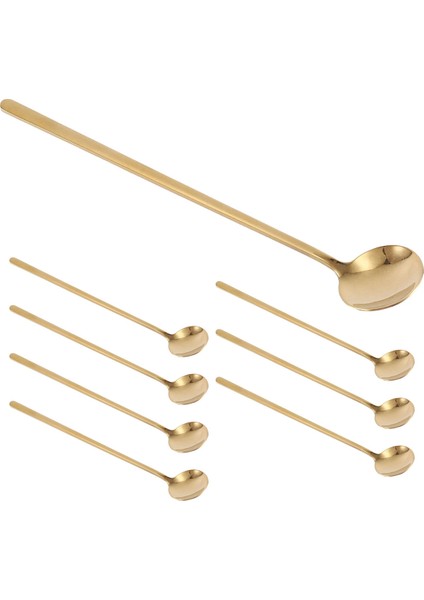 8pcs 6.7 Inç Kahve Kaşıkları, Karıştırma Kaşıkları, Çay Kaşıkları Uzun Saplı, Altın Çay Kaşıkları, Altın Kaşıklar, Buzlu Çay Kaşıkları (Yurt Dışından) fiyatları
