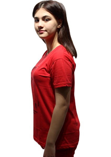 İNCI3018 Kadın Kısa Kol Yuv.yaka Pamuklu Capri Pijama Takımı modelleri