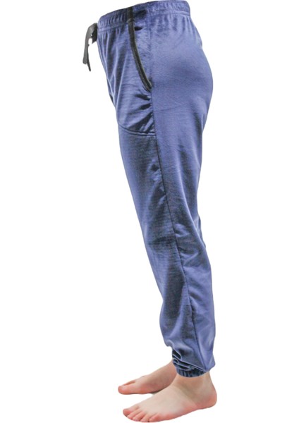 İNCI3421 Kadın Fransız Kadife Lacivert Paçası Lastikli Tek Alt fiyatları