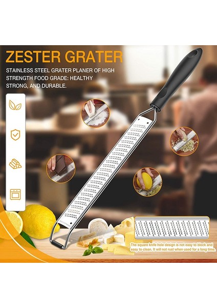 Limon Zester ve Peynir Rendesi - Paslanmaz Çelik - Mutfak Aleti, Küçük Hindistan Cevizi, Çikolata, Sebze, Meyve, Bulaşık Makinesi (Yurt Dışından) fırsatları