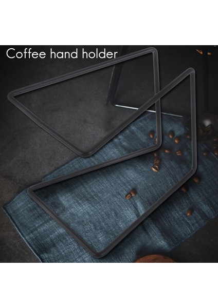 Damla Kahve Filtreli Bardak Tutucu Raf Geometri Kahve Damlatıcı Standı V60 Damla Metal Özel Çerçeve Barista Siyah (Yurt Dışından)