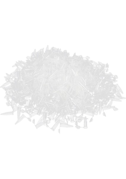 500 Adet Laboratuvar Şeffaf Beyaz Işaret Baskılı Plastik Santrifüj Tüpü 1.5ml (Yurt Dışından)