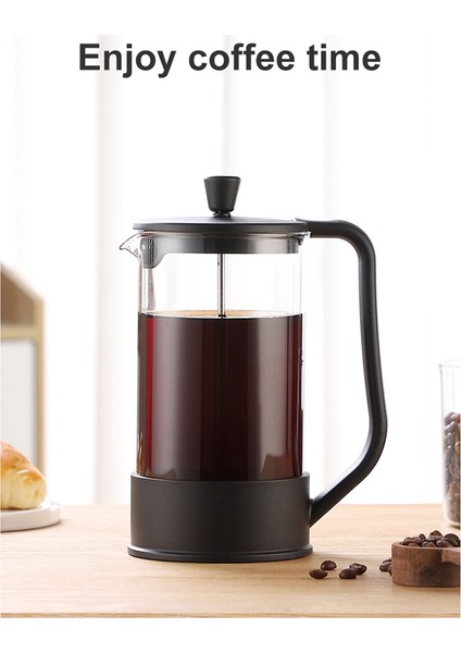 1000 ml 1l Ev El Yumruk Pot Basit Basınçlı Kap Kahve Demleme Potu Fransız Filtre Çay Bira Cezve (Yurt Dışından)