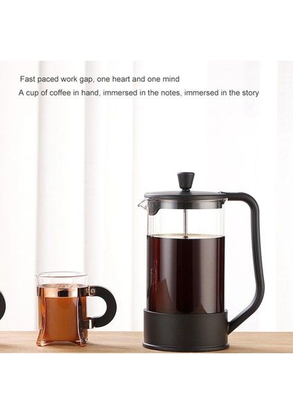 1000 ml 1l Ev El Yumruk Pot Basit Basınçlı Kap Kahve Demleme Potu Fransız Filtre Çay Bira Cezve (Yurt Dışından)