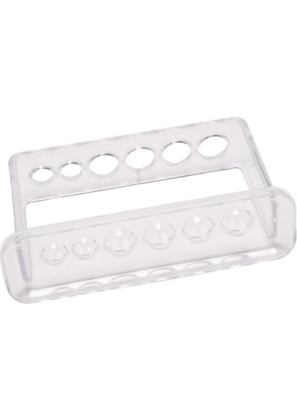 Plastik Şeffaf Test Tüpü Rafı 6 Delik Standı Laboratuvar Test Tüpü Stand Rafı Okul Kaynağı Laboratuvar Ekipmanları 16.7X8X3 cm (Yurt Dışından)
