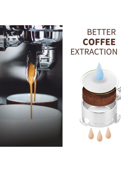 Espresso Kahve Makinesi Için Kahve Kağıt Filtresi, 600 Adet Ağartılmamış Espresso Filtre Puck Ekran Portafilter Kağıdı 51MM (Yurt Dışından)