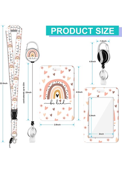 Kordon ve Geri Çekilebilir Makara Klipsli Kımlık Tutucu, Çiçek Deseni Retro Çiçek Kartı Isim Etiketi Kordon Koruyucu Klipler C (Yurt Dışından) fırsatları