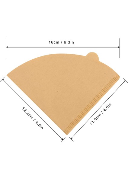 V60 Filtre 02 Için, Koni Kahve Filtreleri 2, Boyut 02 Kahve Damlatıcı Üzerine Dökmek Için Kahve Filtresi, 1-4 Fincan, 100 Sayım (Yurt Dışından)