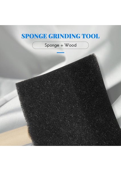 Köpük Fırça Boyama Süngeri Aracı, Ahşap Saplı Paket 10'lu (Yurt Dışından) indirimleri