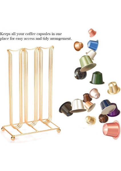 Nespresso Kahve Kapsülleri Için 42 Bardak Döner Raf Kahve Kapsül Standı Organizasyon Tutucu Kapsül Depolama Rafı (Yurt Dışından)