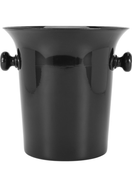 Şarap Dökümü Siyah Plastik Şarap Tükürük Hokkası - Siyah Huni Şampanya Kovası ile Standart Boyut (Yurt Dışından)