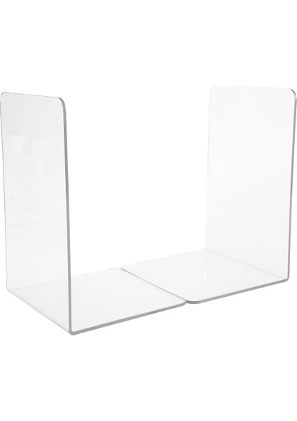 2pcs Şeffaf Akrilik Kitap Ayracı L-Şekilli Kitaplık (Yurt Dışından)