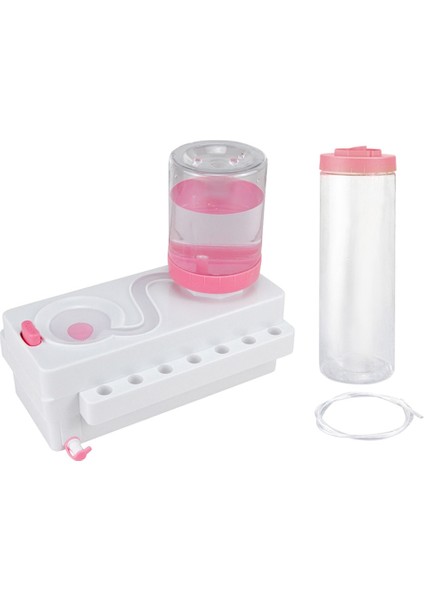 Yeni Fırça Durulayıcı Boya Fırçası Temizleyici, Akrilik Boyalar Beyaz + Pembe Için Drenaj Temizleme Aracı ile Boya Fırçası Durulayıcı (Yurt Dışından)