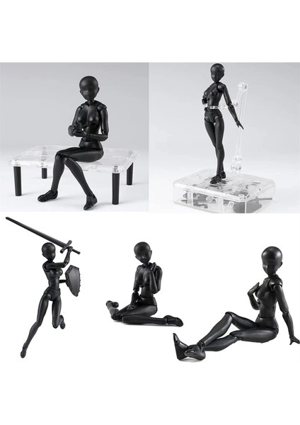 Aksiyon Figürleri Pvc Model Kutu Çizimli Sanatçılar Için Figür Modelleri (Kadın+Erkek,siyah) (Yurt Dışından) modelleri