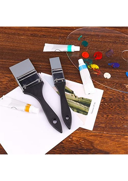 Adet Düz Silikon Boya Fırçaları, Geniş ve Dar Silikon Şekillendirici Fırça Sanat Katı Boya Fırçası Setleri Akrilik Boyalar Için (Yurt Dışından) indirimleri