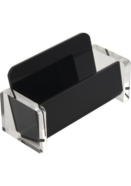 Akrilik Masaüstü Kartvizitlik Ekran Masası Için Zarif Ofis Kartvizit Standı Siyah (Yurt Dışından) fiyatları