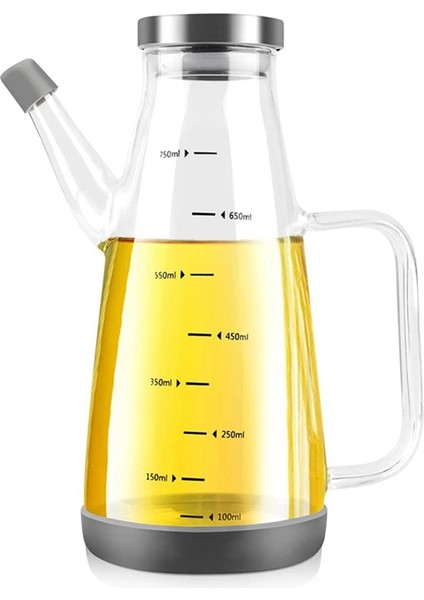 Pişirme Için Büyük Yüksek Borosilikat Cam Yağ Şişesi, Kaymaz Silikon Tabanlı 25FLOZ Yağ ve Sirke Dispenseri Şişesi (Yurt Dışından)
