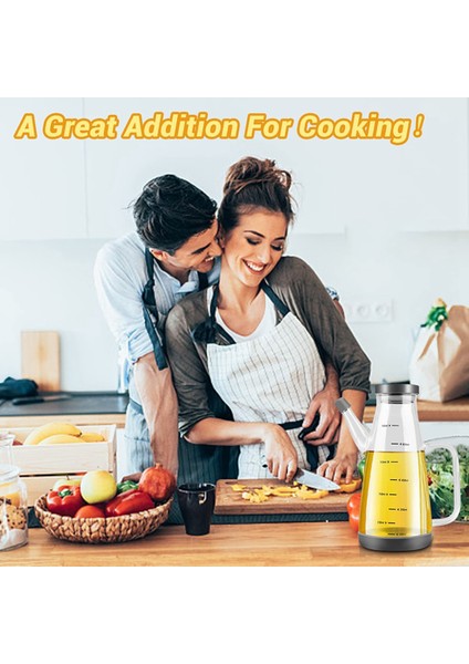 Pişirme Için Büyük Yüksek Borosilikat Cam Yağ Şişesi, Kaymaz Silikon Tabanlı 25FLOZ Yağ ve Sirke Dispenseri Şişesi (Yurt Dışından) fiyatları