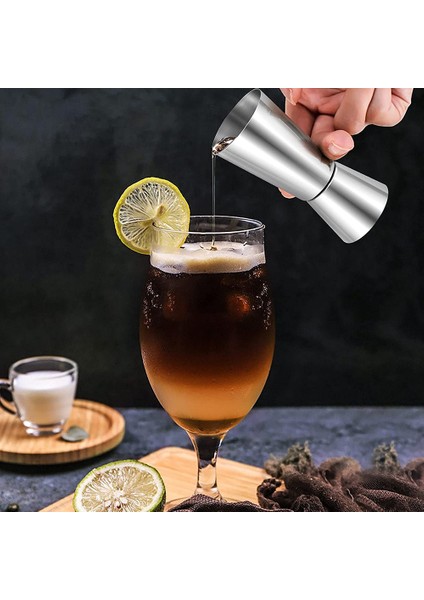 Ruhu Ölçüleri 25ML/50ML, Atış Ölçüsü Içecekler Gin Jigger Craft Çift Içecekler Ölçüm Fincan Parti Şarap Içecek Shaker (Yurt Dışından)